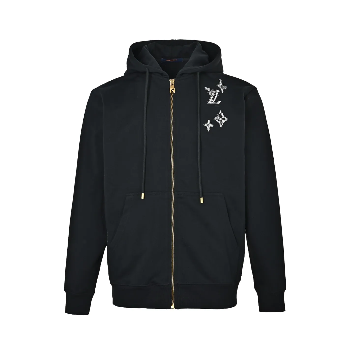 Louis Vuitton sketch presbyopic embroidered zip hooded jacket